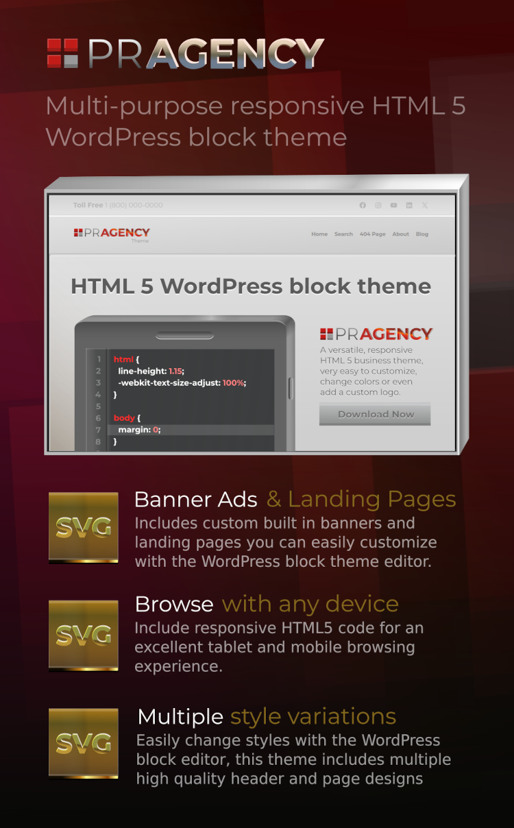 PR Agency WordPress Theme